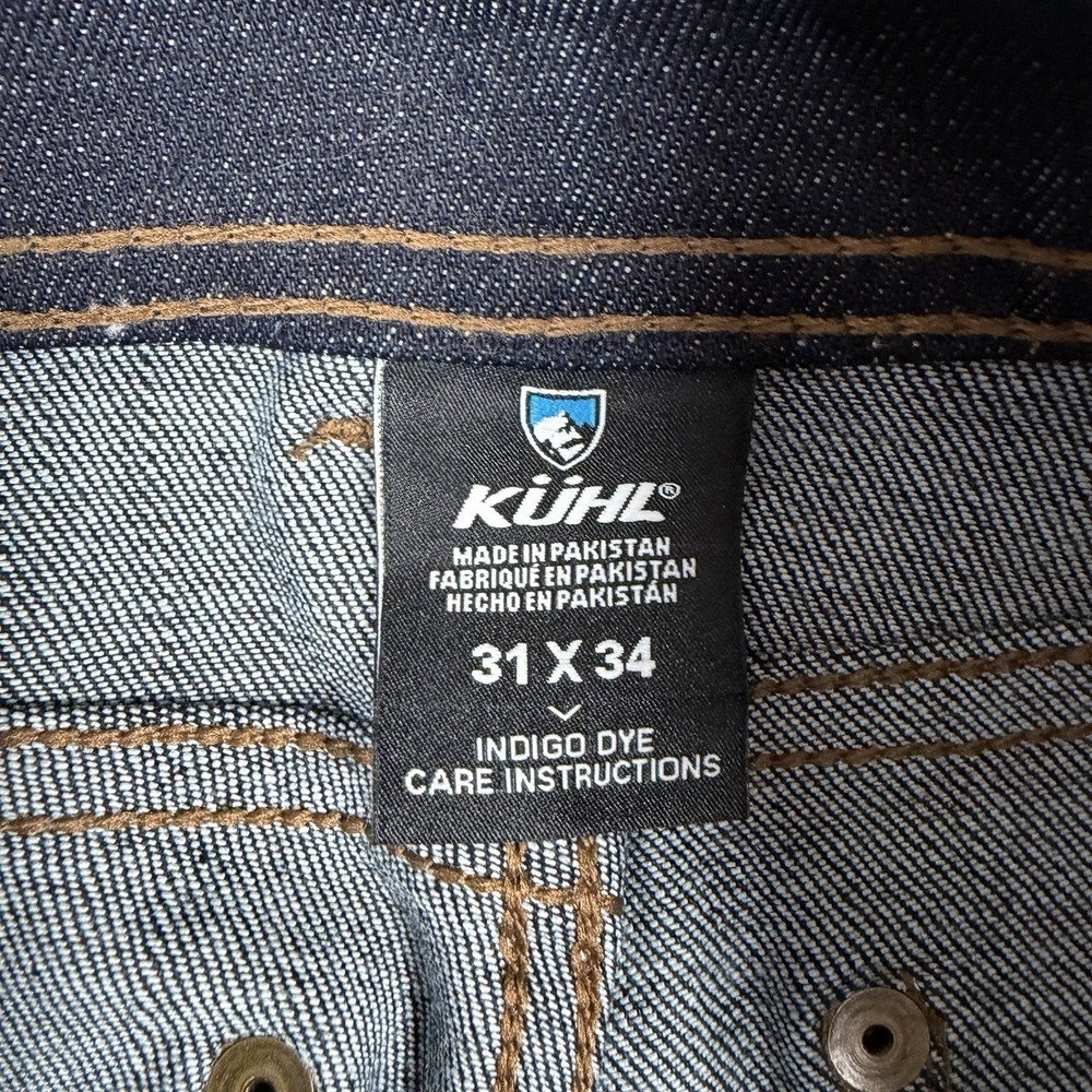 Kuhl Men's 31x34 Klassik Fit Dark Wash Kontrol Denim Blue Jeans New w/o Tags - Picture 5 of 13